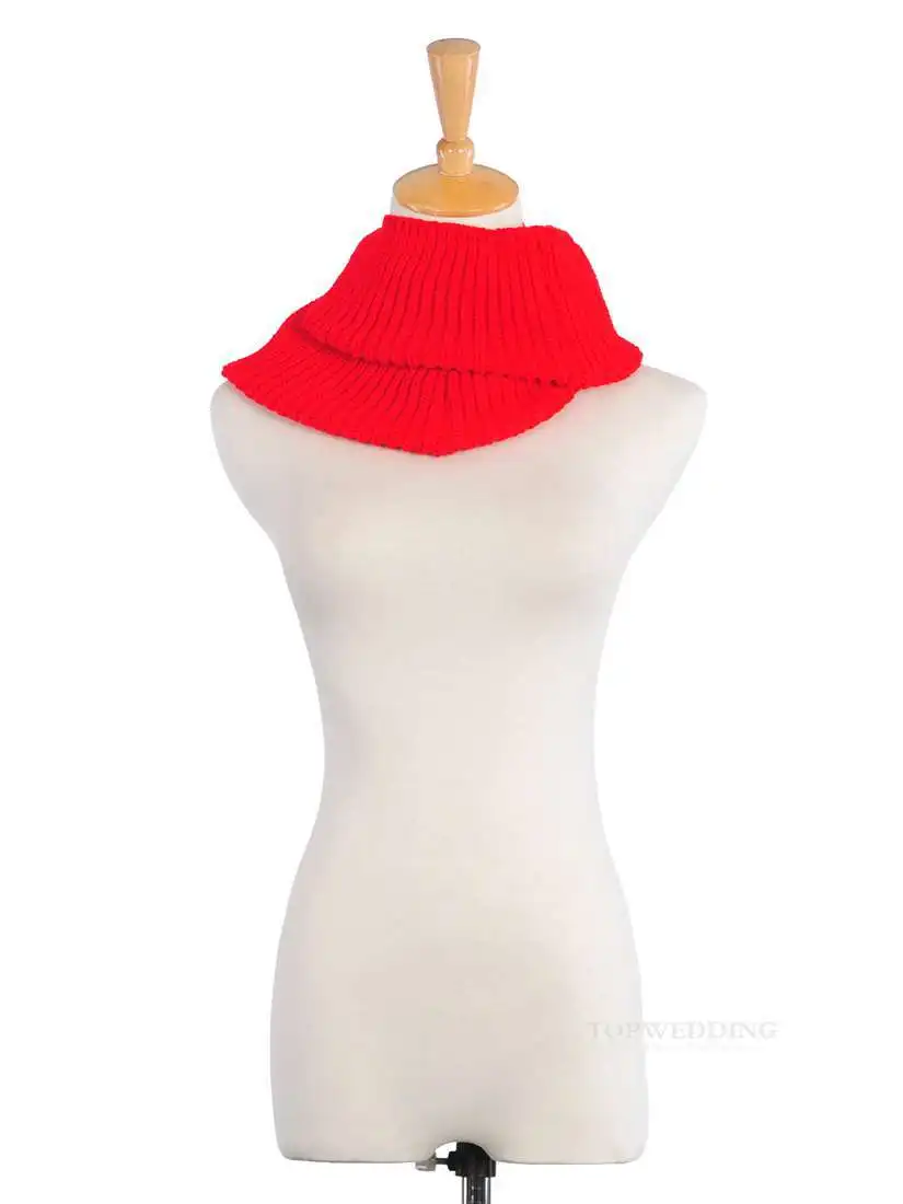 Новое поступление женщины зима теплая бесконечность 2 круг кабель вязать клобук