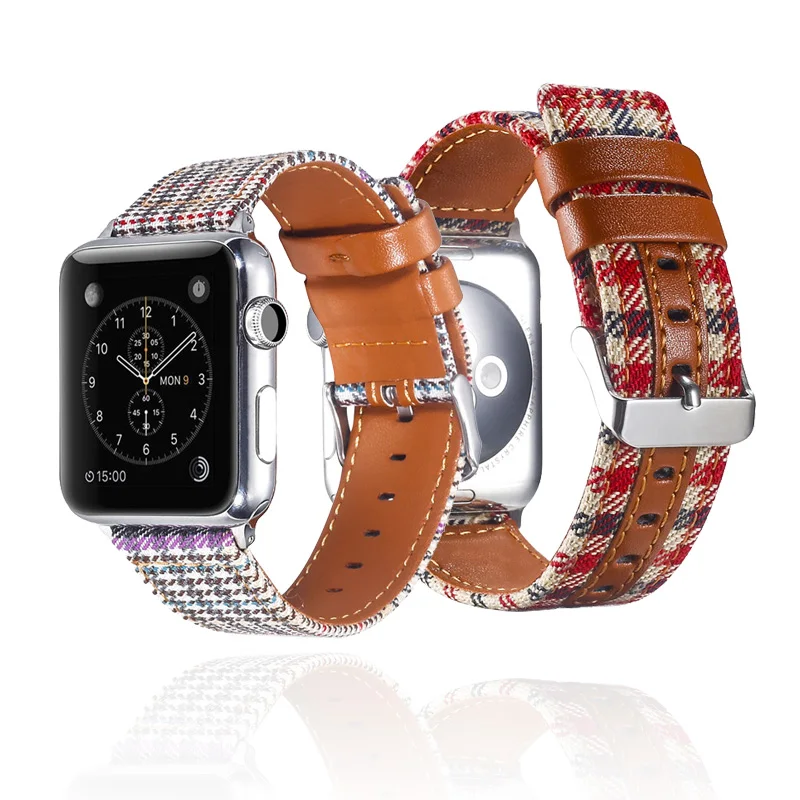 Ремешок для часов кожаный Apple Watch 4 3 2 1 44 мм 40 38 42 мм|Ремешки часов| |
