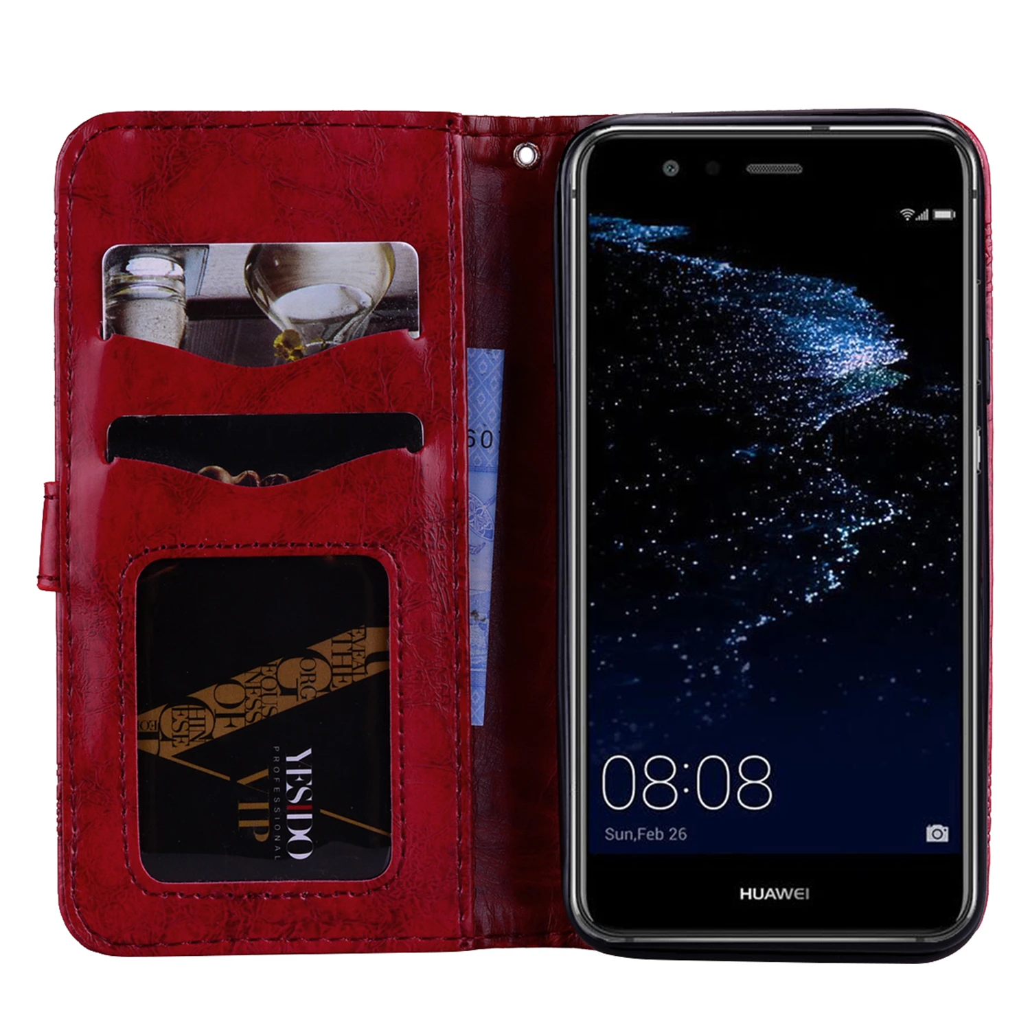 Роскошный кожаный цветок чехол для Huawei P9 P10 Lite 2017 Mate9 Honor8 Y3 Y6 Fundas флип телефона P8