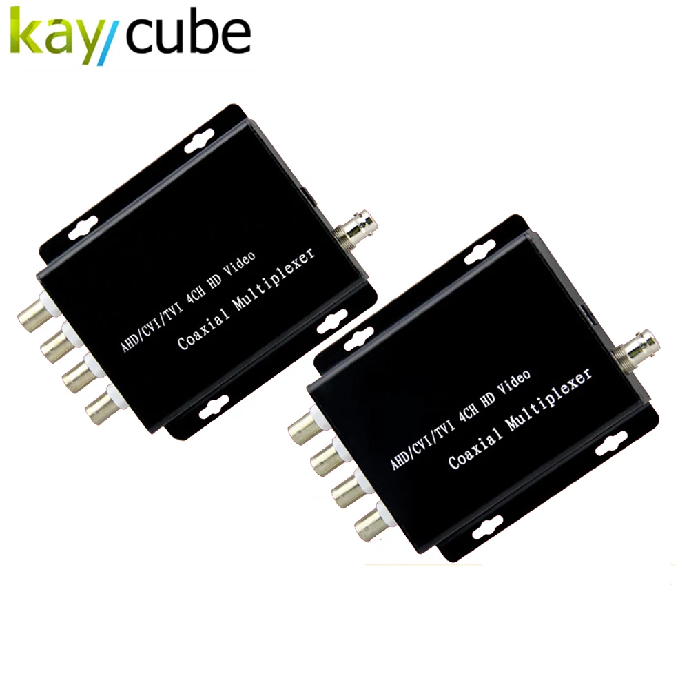 Kaycube 4 канала AHD/CVI/TVI камера видео мультиплексор через один коаксиальный кабель подключение 4 CCTV 1080P 720P HD аналоговая камера s Повтор