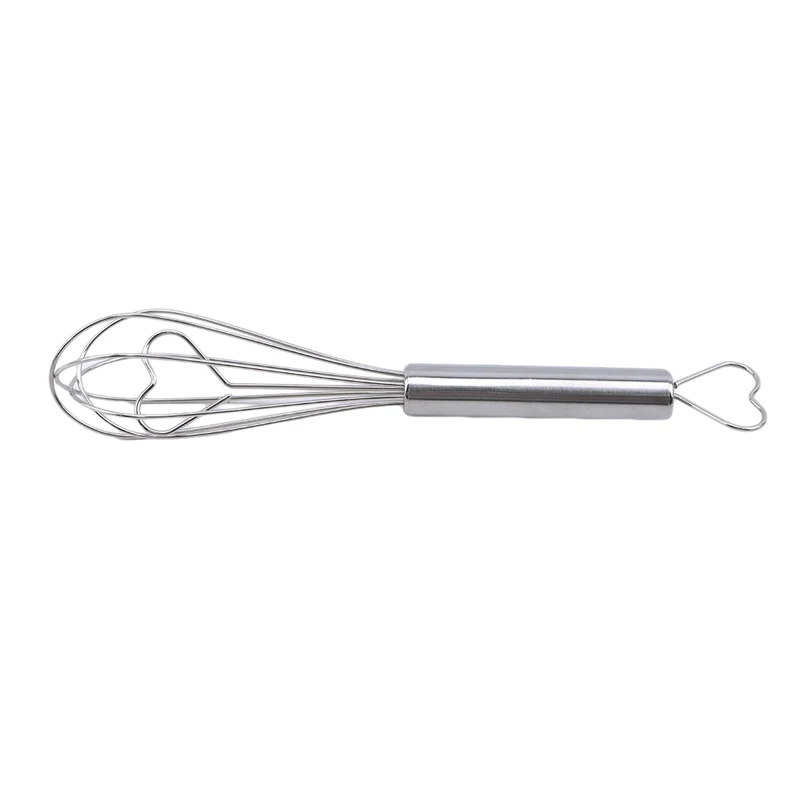 Practical Handle Stainless Steel Egg Beater Hand Whisk Mixer Kitchen Gadgets Stirring Rotary Accessories | Дом и сад