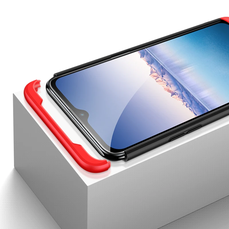 Чехол для телефона OPPO A1K 360 полная защита Жесткий ПК 3 в 1 матовый пластиковый
