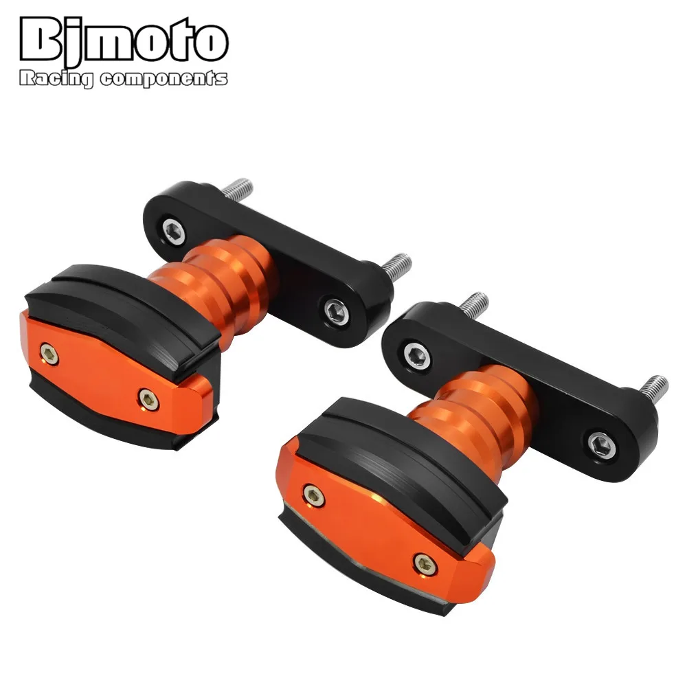 BJMOTO CNC левая и правая Рама Ползунки анти-Краш протектор для KTM DUKE 390 2013- DUKE 125 200 год