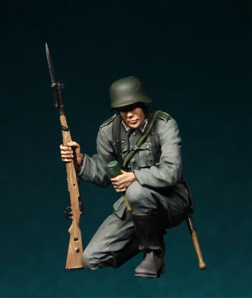 1/35 модельная фигурка из смолы Kit немецкая пехота Второй мировой войны в действии
