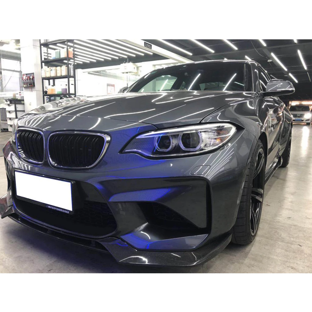 Carbon Fiber Car Racing Front Bumper Lip Spoiler for BMW F87 M2 Base Coupe 2 Door 2016 2017 | Автомобили и мотоциклы