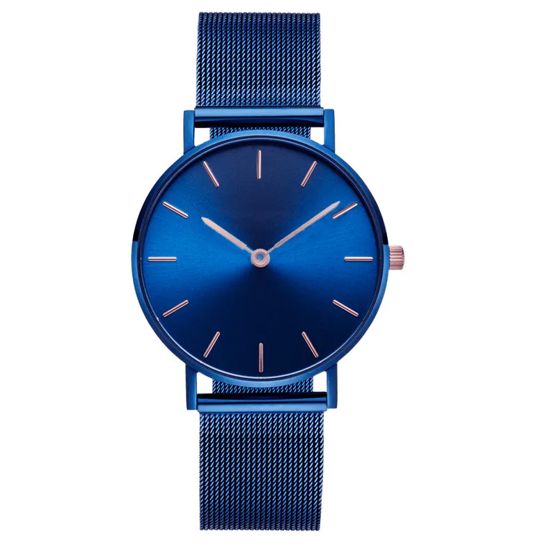 just watches Mavis Hare синие сетчатые часы браслет набор с королевскими синими вихревыми метками циферблат наручные часы и розовое золото браслет с кристаллом в форме сердца браслет - Цвет: just watches