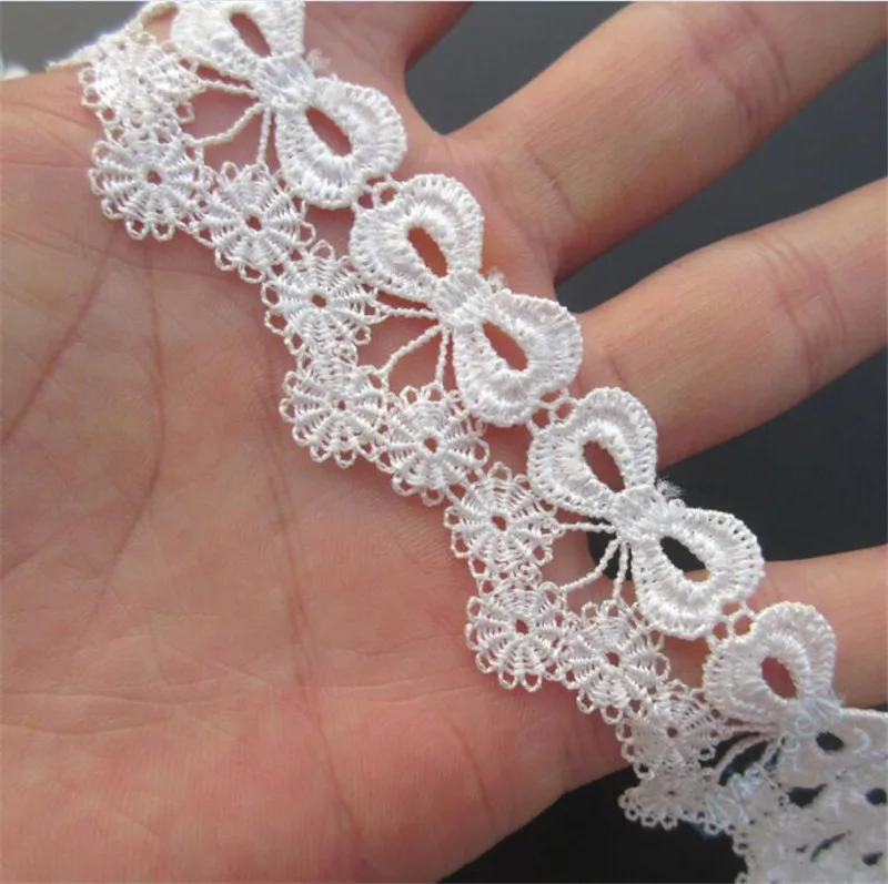 Бант из полиэстера 2 ярда с кружевной отделкой лента Швейное Ремесло | Дом и сад