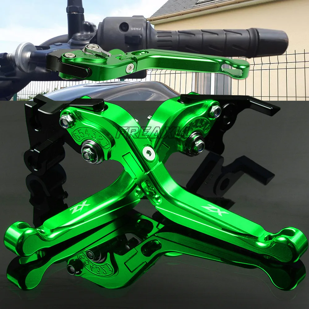 Для Kawasaki ZX1400 S ZX 636 636R CNC алюминиевый мотоцикл сцепные рычаги складной Выдвижной