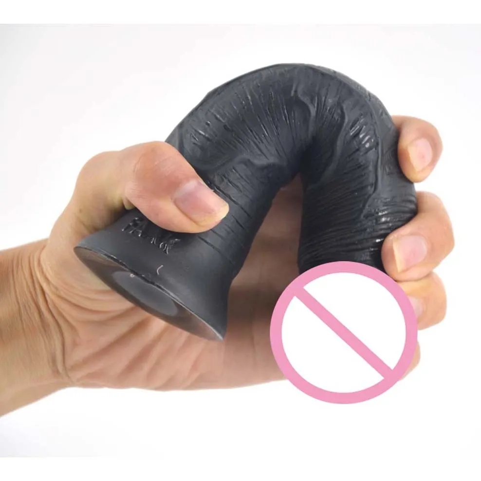 Недорогой фаллоимитатор FAAK 3 цветов Реалистичная искусственный пенис Анальная