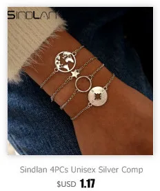 Sindlan 5 шт. Ретро Золотой лотос браслеты для женщин резной цветок письмо Boho браслет Femme бисерная цепочка на запястье браслет для любви набор