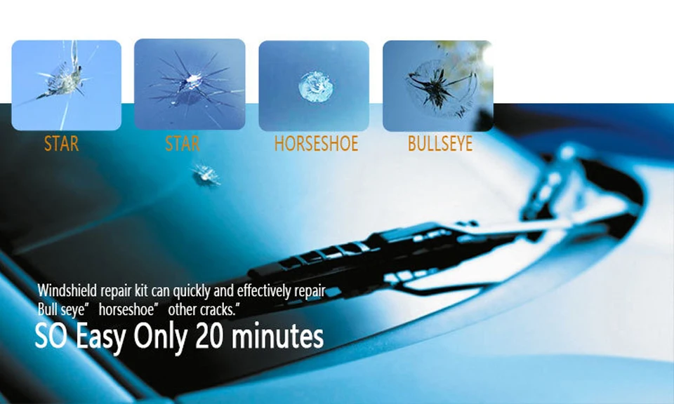 Набор инструментов для ремонта автомобильных стекол Комплект сделай сам