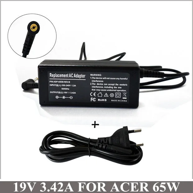 

65W AC Adapter Notebook Power Charger + Cord For Acer Aspire V5-571-6726 V5-571-6889 V5-571-6869 V5-571G 5515 5517 5520 5532