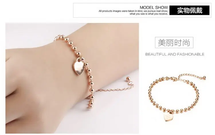 Браслет на ногу из нержавеющей стали в виде сердца | Украшения и аксессуары