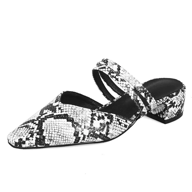 Женские Классические босоножки на квадратном каблуке FEDONAS классические с острым