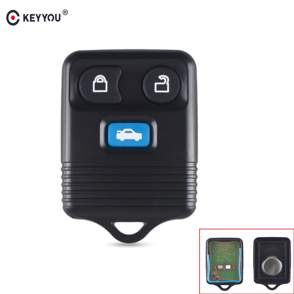 KEYYOU для Ford Transit MK6 подключение 2000 2001 2002 2003 2004 2005 2006 автомобильный брелок 4 кнопки дистанционного управления автомобильный ключ без ключа