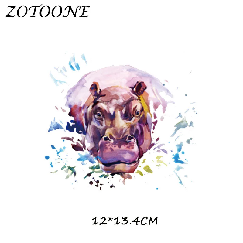 ZOTOONE акварельные нашивки в стиле хиппота для одежды термотрансферные моющиеся