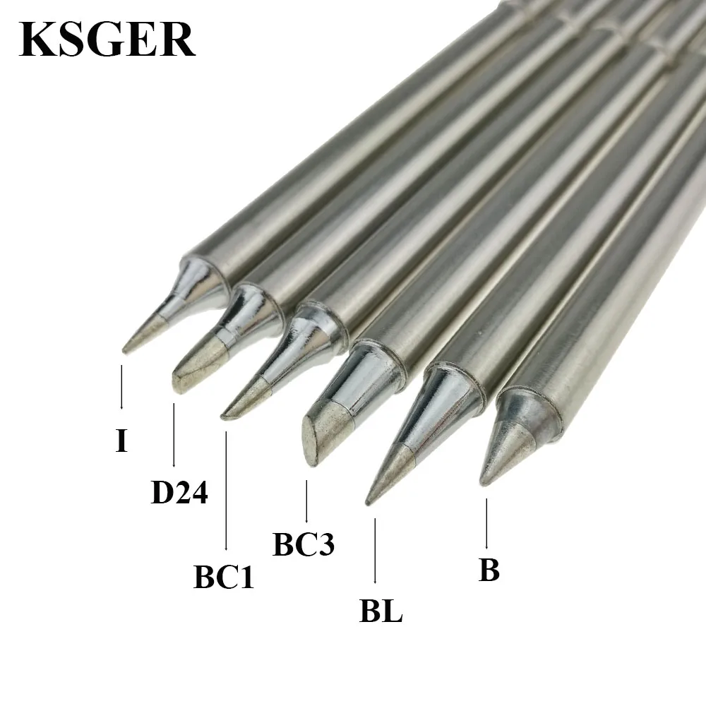 KSGER T13 паяльник наконечники DIY наборы сварочные станции ремонтные инструменты BC1 B I BL D24 BC3 электронная рукоятка регуляторы температуры