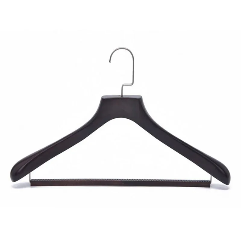 Hangerlink роскошный Широкий плеча деревянные вешалки костюм, люкс античной деревянная вешалка для одежды(4 шт./лот