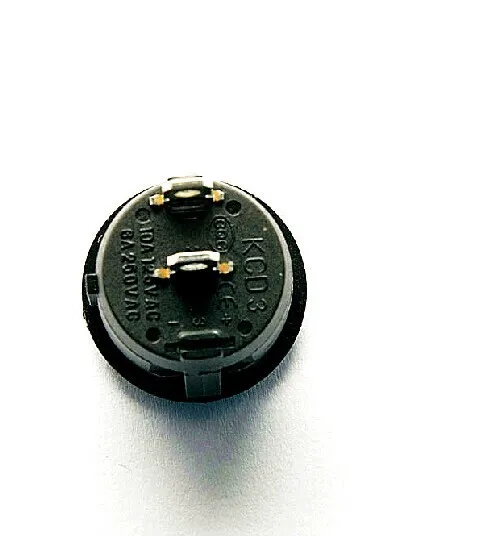 50 шт./лот круглый клавишный выключатель фоточерный 2 фута файла 10A / 125V 6A 250V |
