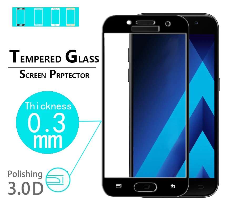 Hot sale 3D Curved Edge premium Glass protective film for Samsung Galaxy A5 2017 A520 Full Cover tempered glass protector films | Мобильные