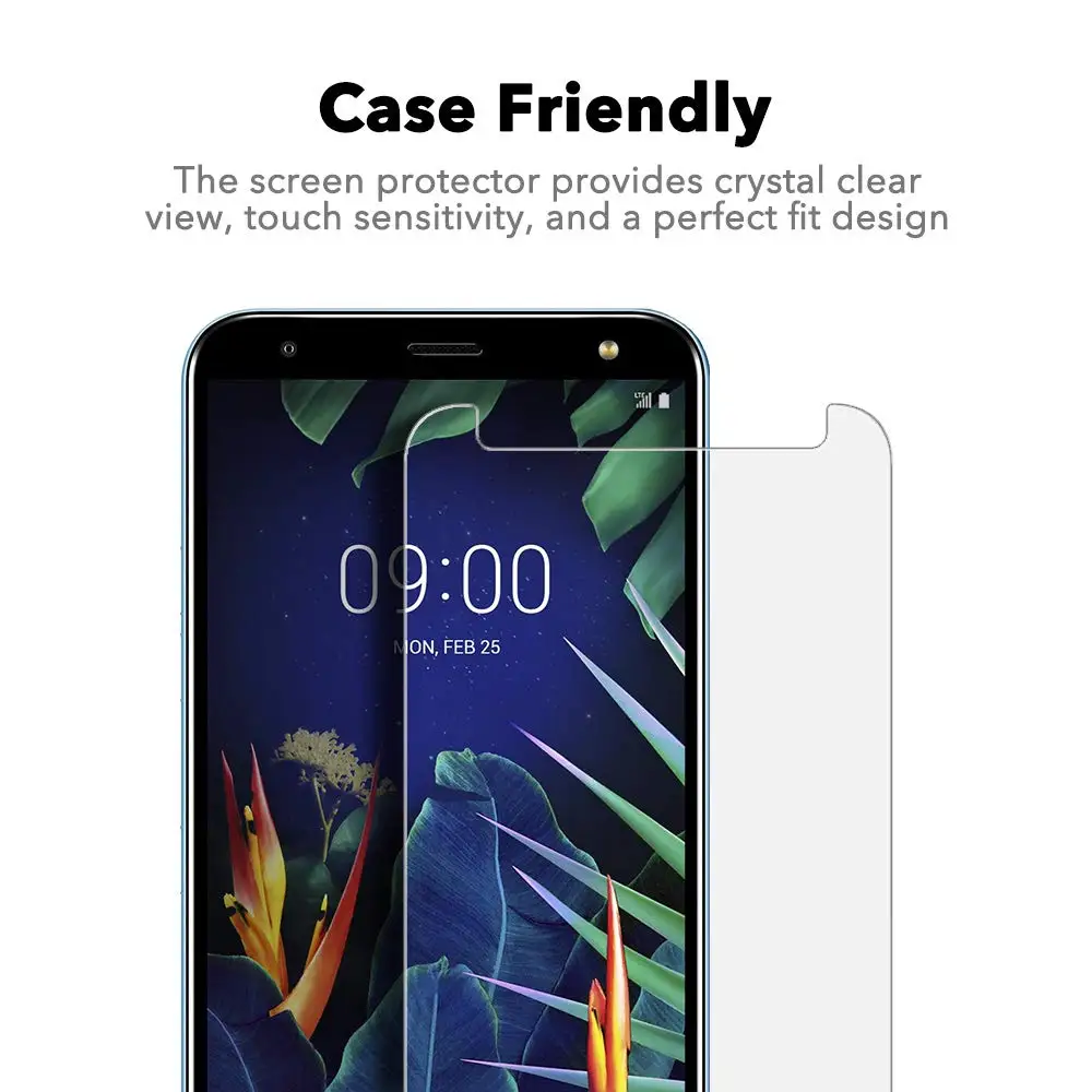9H 2.5D 2 шт. закаленное стекло для LG K40 2019 K12 PLUS HD Защита экрана + X4 устойчивая к