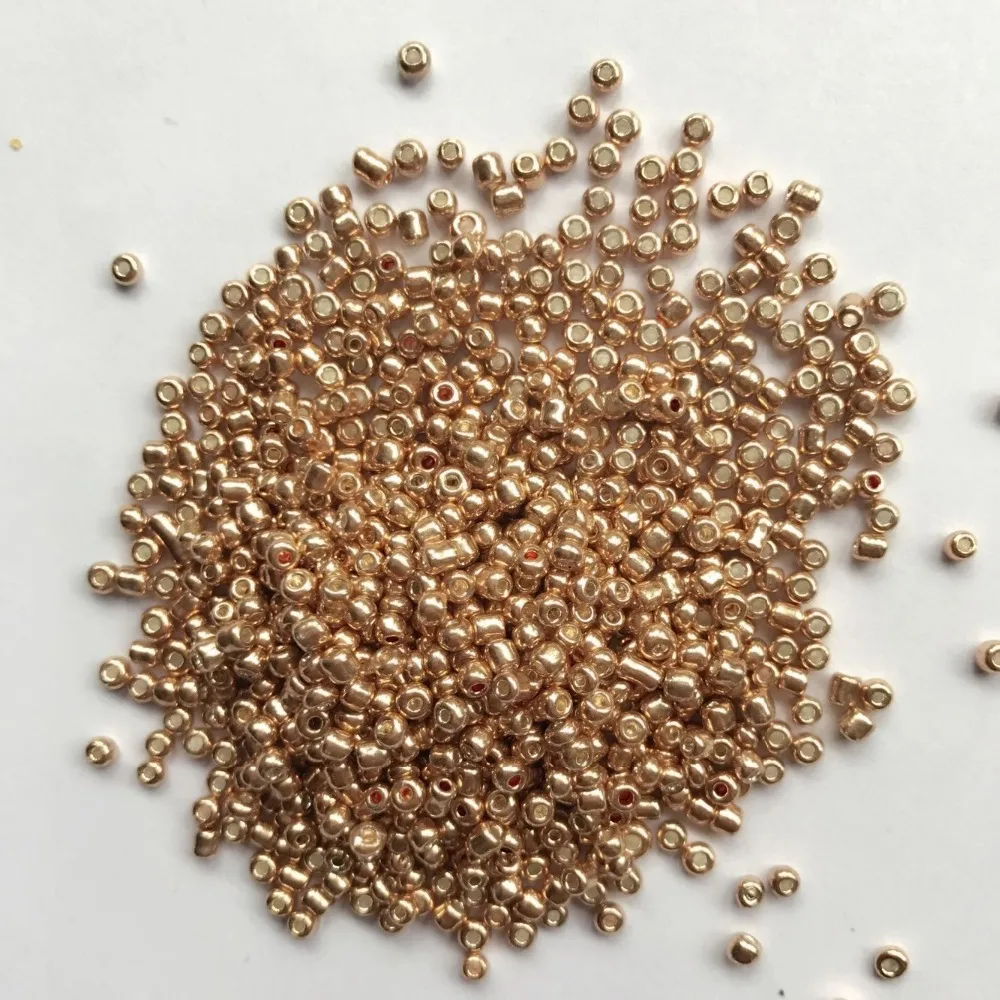 Бусины золотистого и серебристого цвета 4 мм из прозрачного стекла чешские