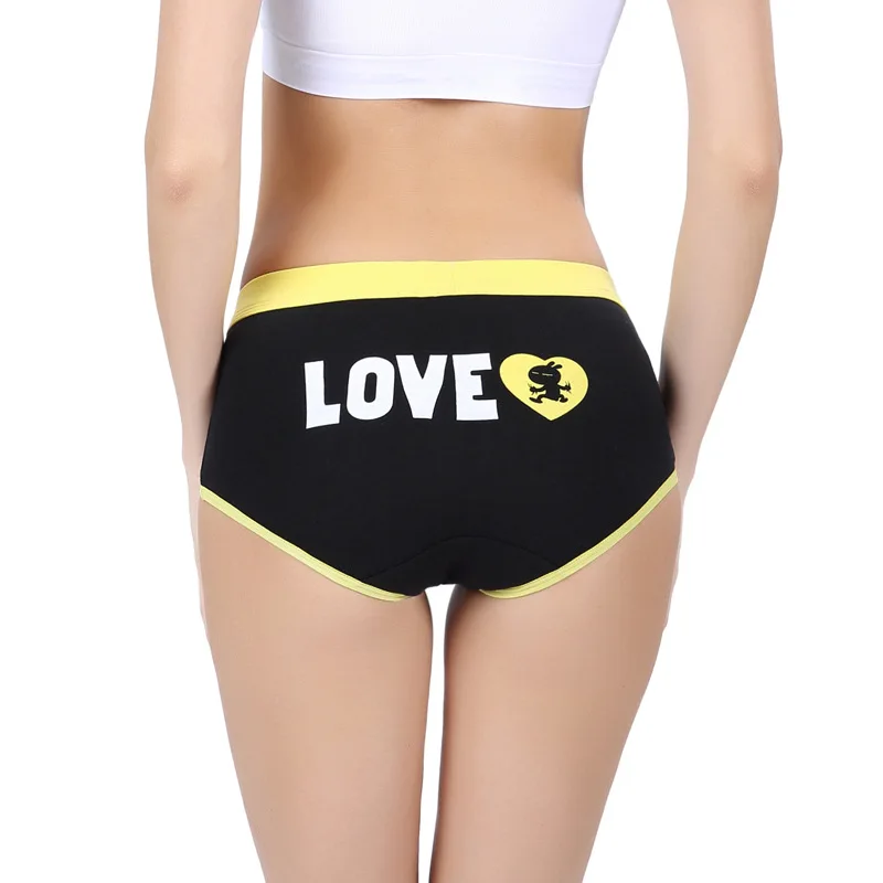 Модные милые пара нижнее бельё для девочек трусики женщин хлопок плавки