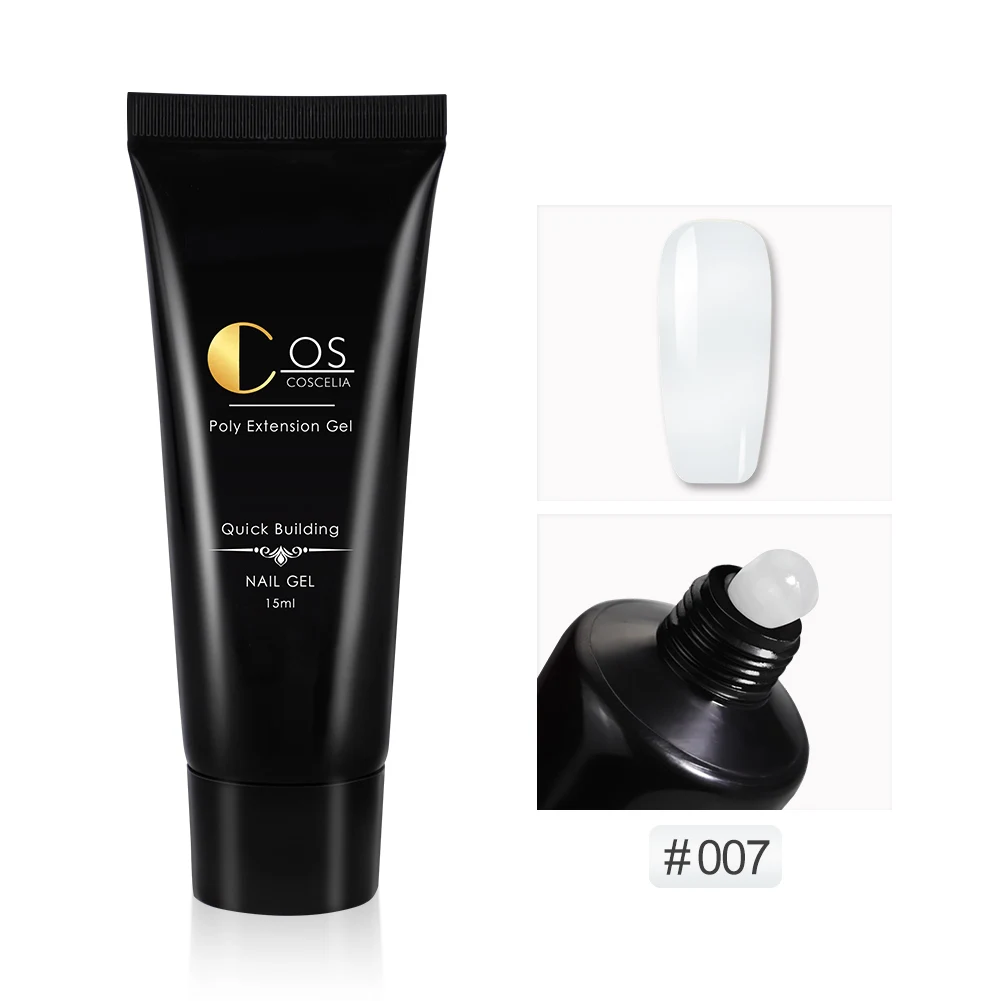 ONLY GEL 007 COSCELIA гель для набор для наращивания ногтей с инструментами для французского маникюра гель Лак Кисть для нейл-арта гель для наращивания ногтей - Цвет: ONLY GEL 007