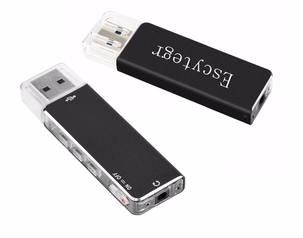 003 Escytegr мини диктофон цифровой звук аудио рекордер 8 ГБ USB флэш-драйвер MP3 плеер Диктофон с наушником