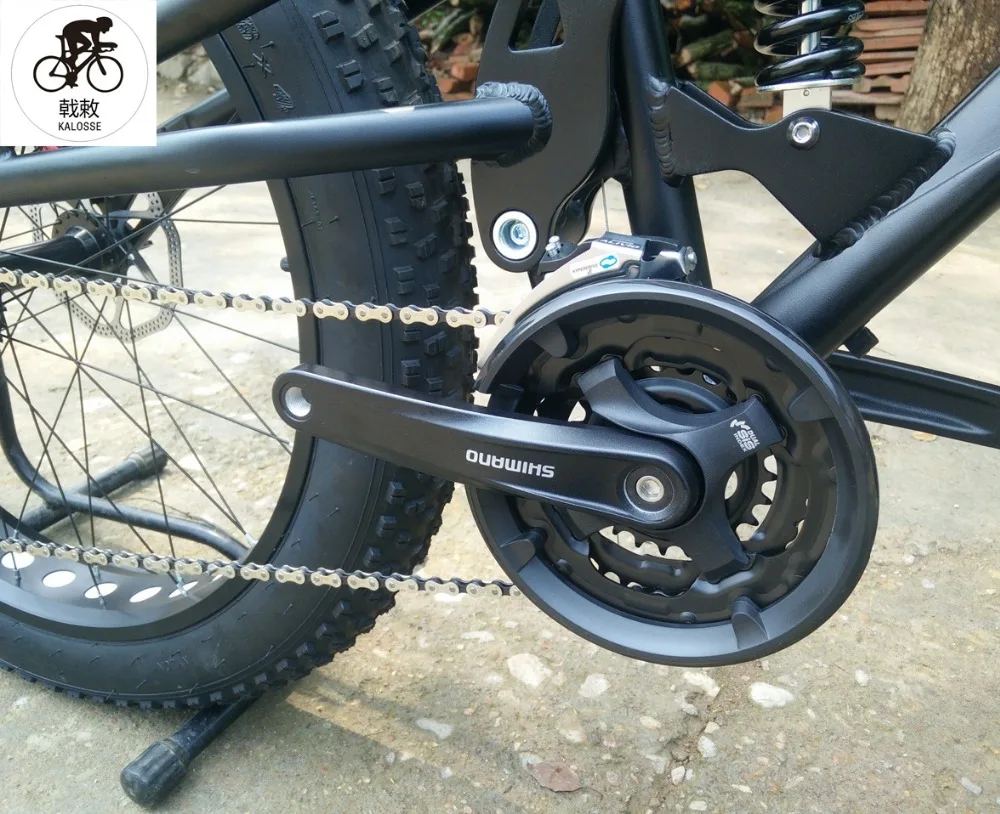 Kalosse полноподвесная рама из сплава Fat bike 165 мм для путешествий DH снежный велосипед