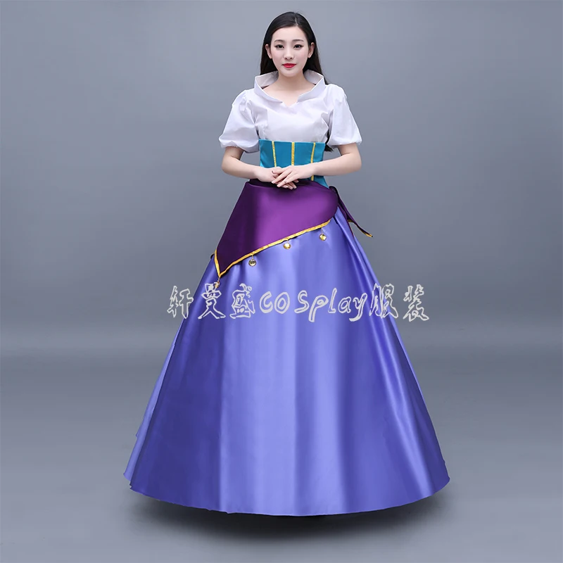 100% г. бальное платье для косплея real Esmeralda средневековое викторианский эпохи