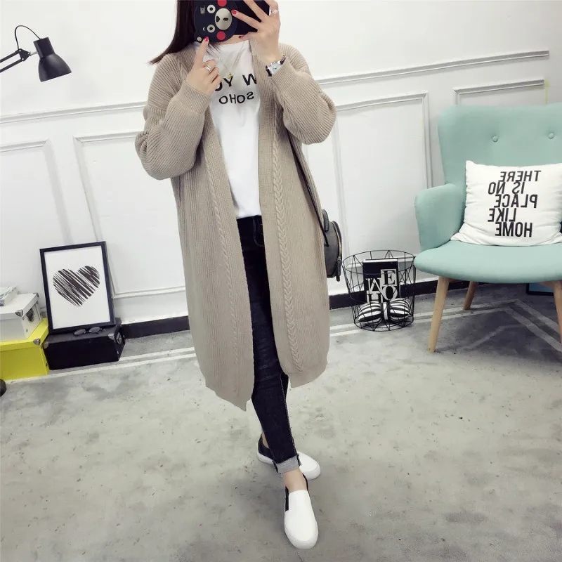 2019 Cardigans Of The Big Sizes Autumn Winter Warm Women Long Sleeve Casual Sweater Knitted Tops |