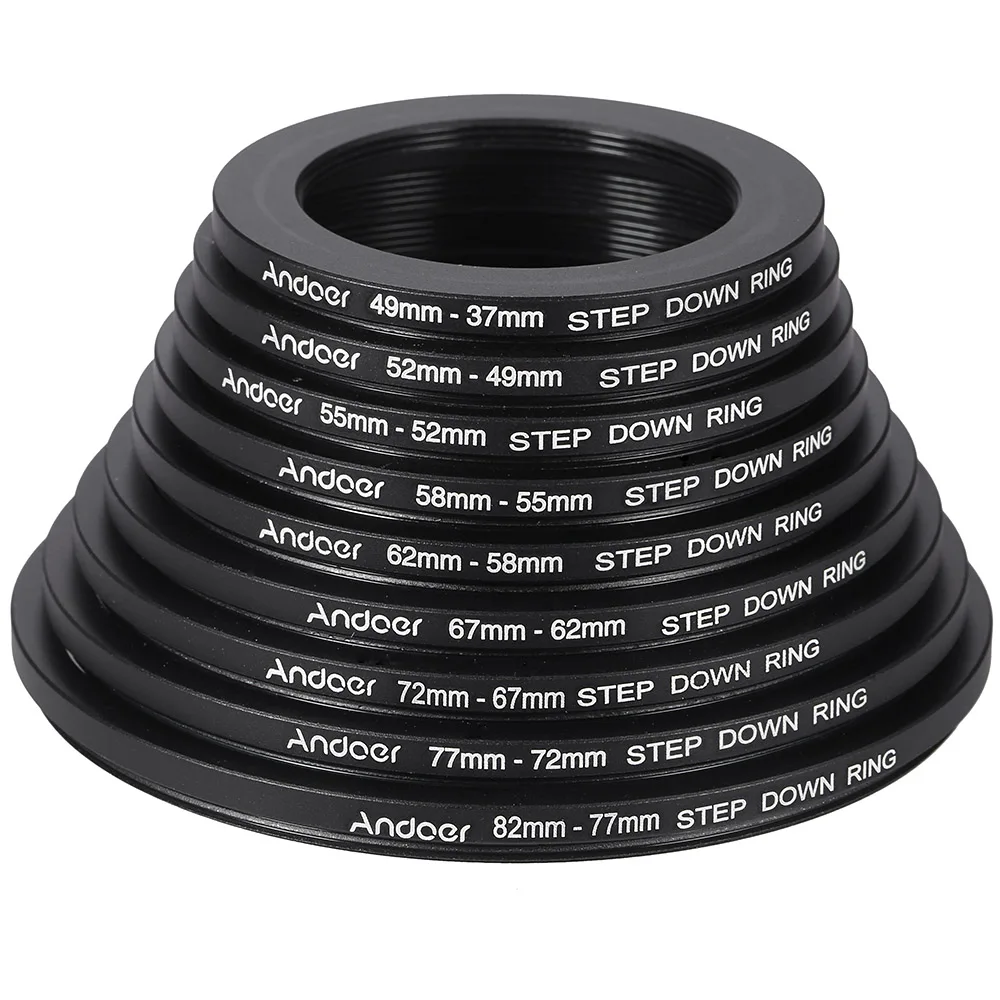 Комплект металлических переходных колец для объектива Andoer 18 шт.|adapter ring|filter adapter