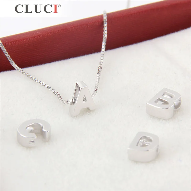 CLUCI реальные 925 пробы серебряная подвеска для изготовления ювелирных изделий 26