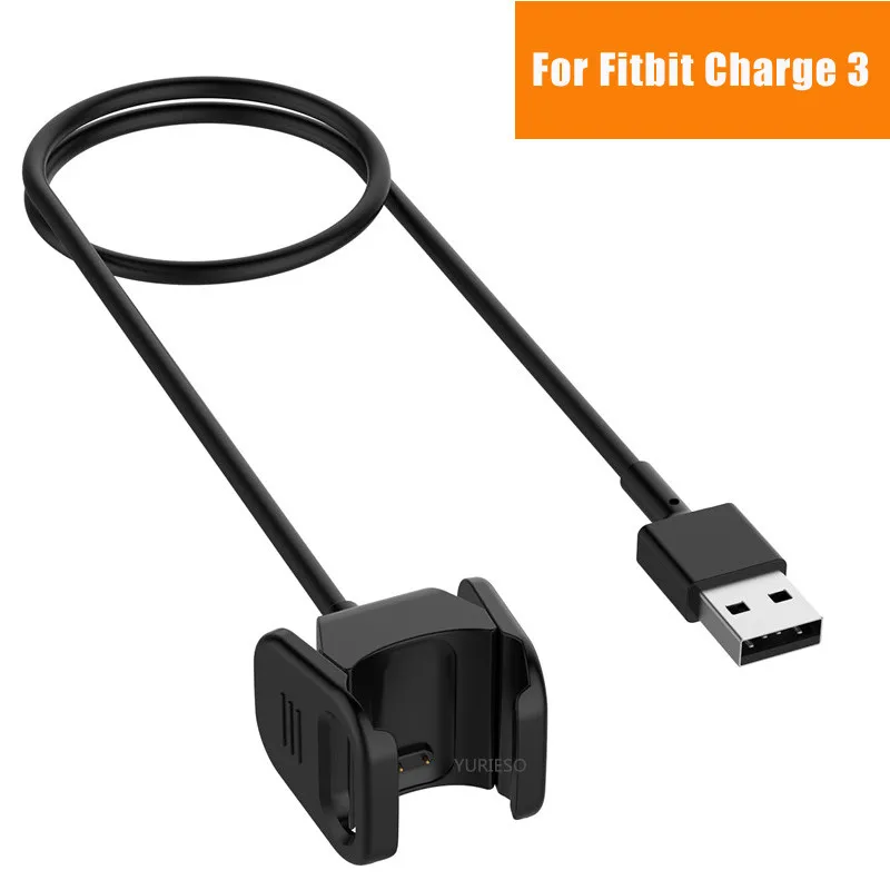 Сменное Зарядное устройство USB для смарт браслета Fitbit Charge 3 кабель зарядки док
