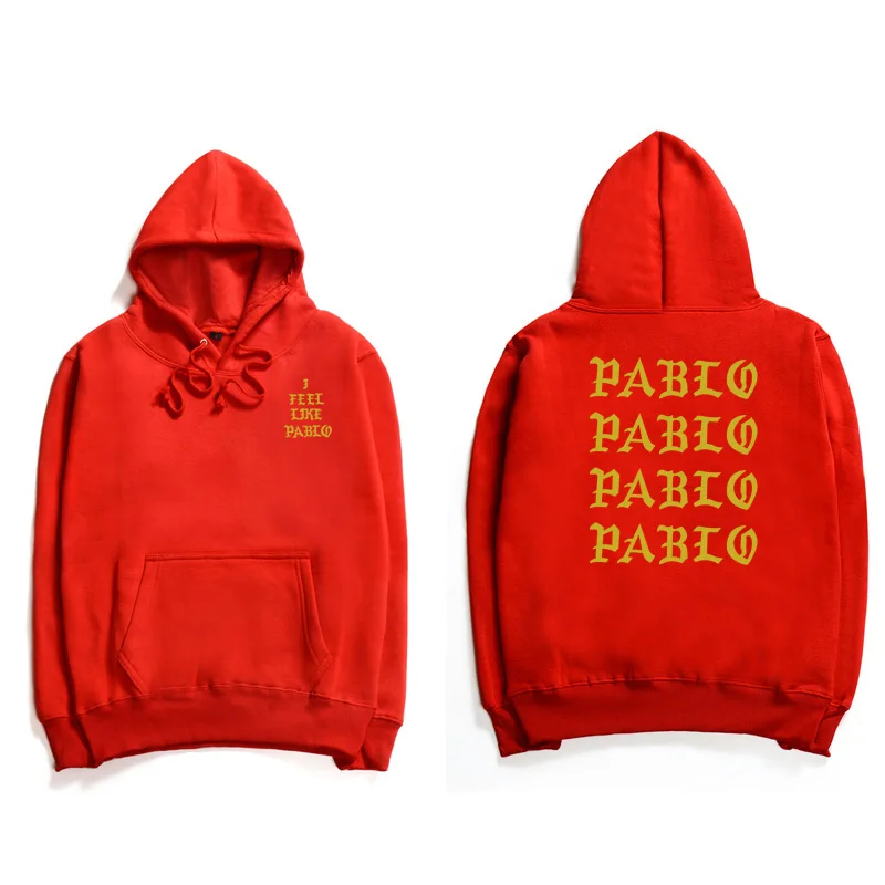 18 Святой Пабло толстовки с капюшоном Kanye West I Feel Like толстовки Pablo для мужчин и женщин с надписью и длинным рукавом хип-хоп клуб - Цвет: 18