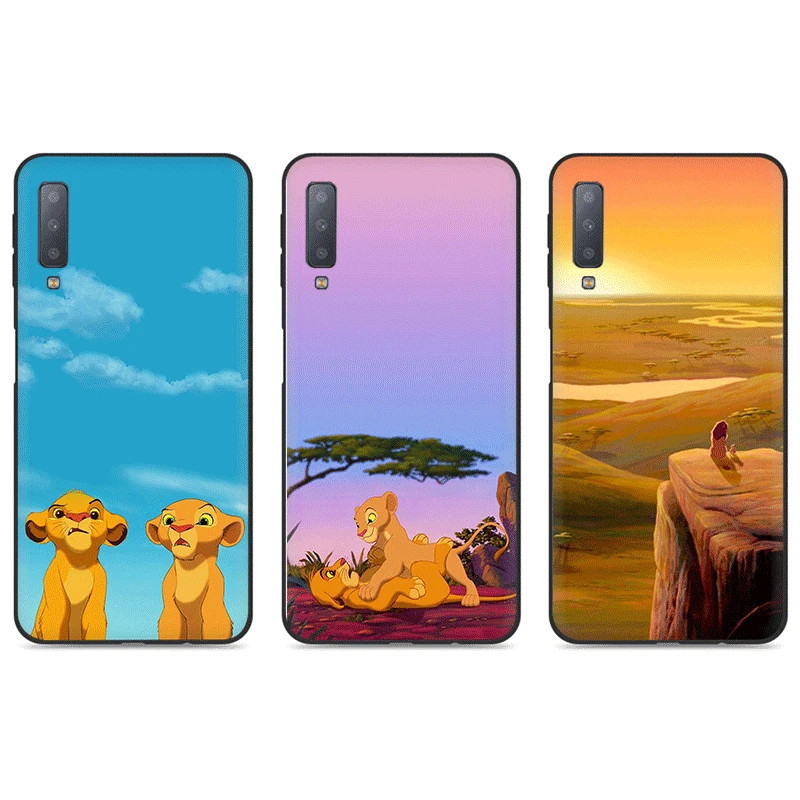 С принтом «Король Лев», мягкий силиконовый чехол для телефона для samsung Galaxy A3 A5 A6 плюс A7 A8 A9 A10 A30 A40 A50 A70 J6