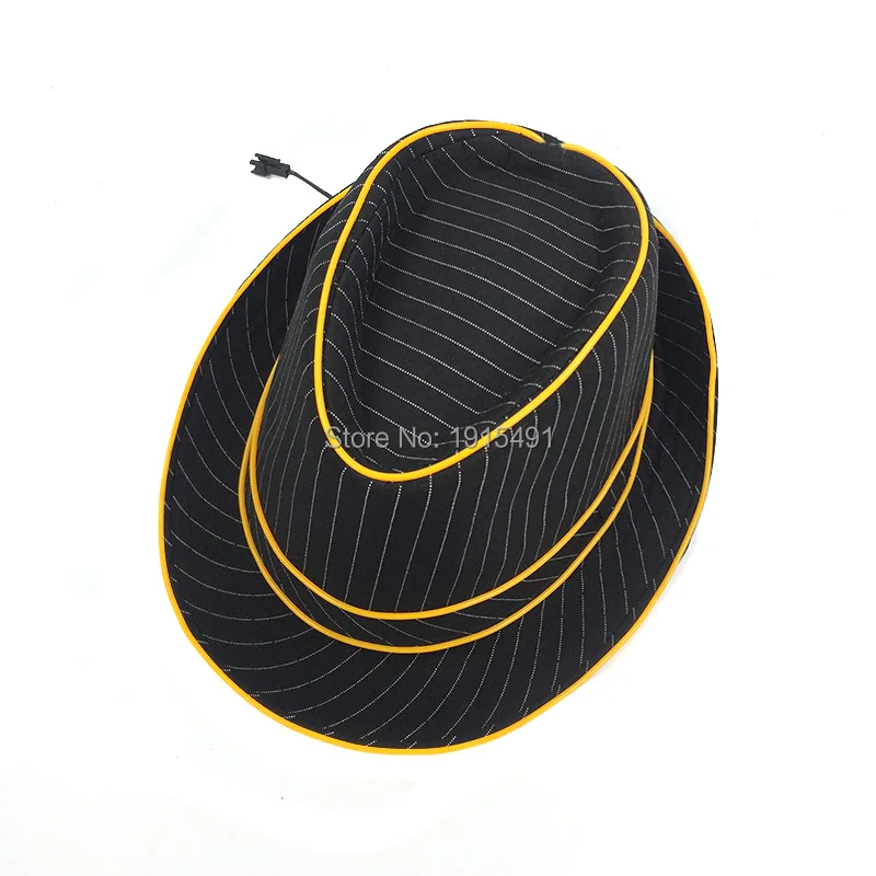 Неон EL Wire Snapback Кепка s хип-хоп светящаяся для мужчин и женщин мужская Fedoras