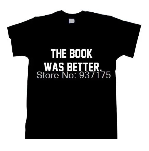 Футболка THE BOOK wAS BETTER хипстерская модная мужская и женская футболка со слоганом HP