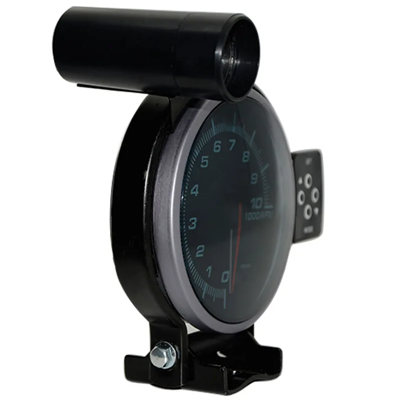 95 мм Тахометр RPM Gauge шаговый двигатель три светодиодных цвета дисплей с сдвигом светильник Black Face