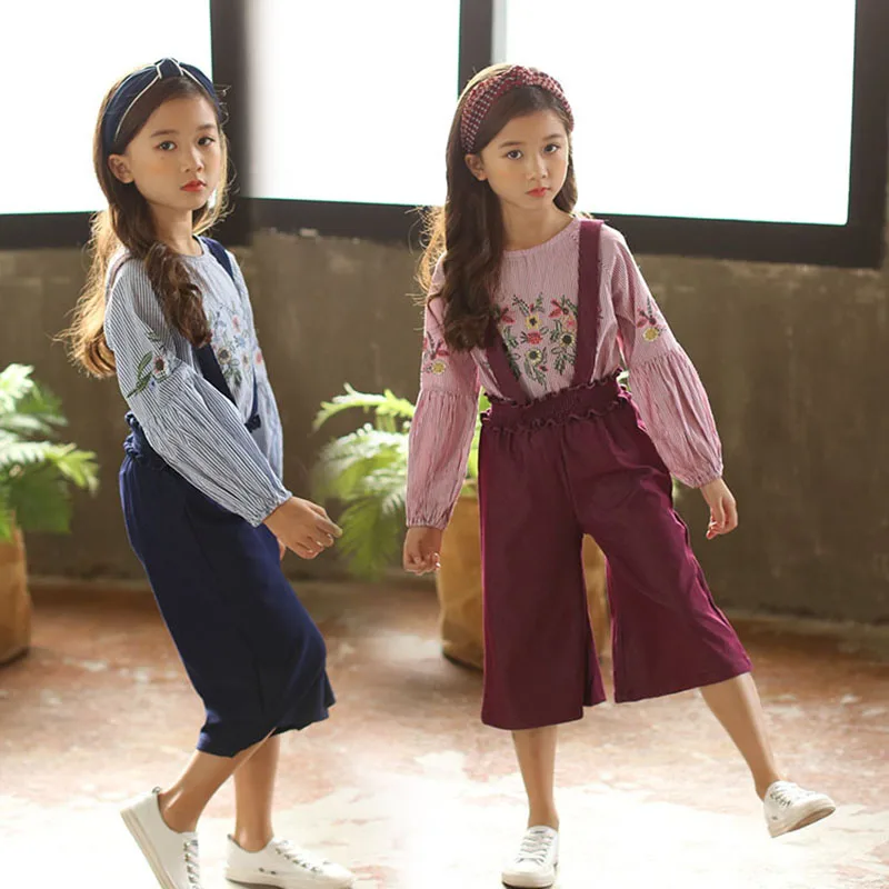 Цветочный детская одежда для девочек комплект из 2 предметов Весна-осень 2018