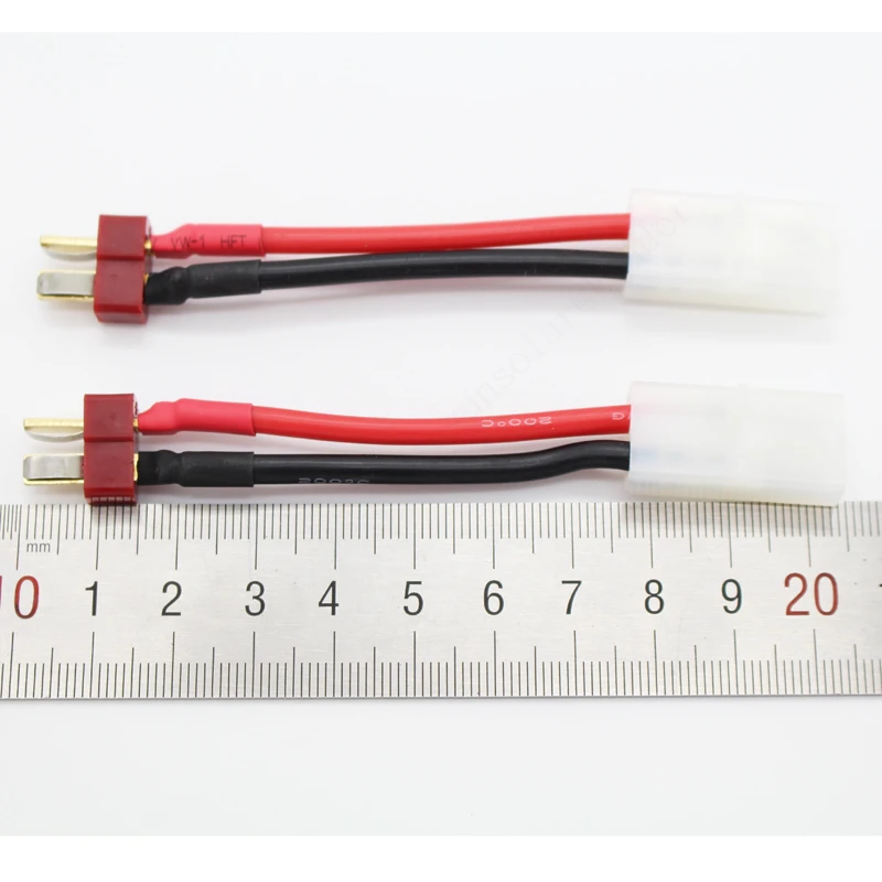 20pcs/Lot Tamiya Female to Dean Plug Male 14 AWG 60mm Wire Connector DZ0206 | Обустройство дома