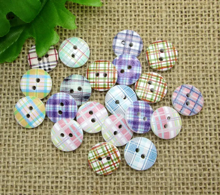 Круглые деревянные пуговицы для шитья одежды 50 шт. | Дом и сад