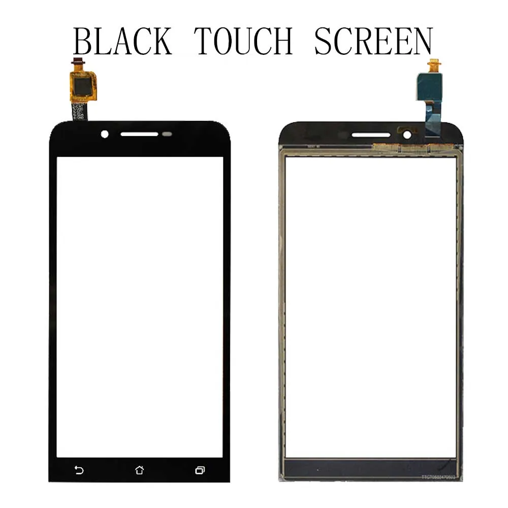 Black touch screen " для Asus ZenFone Go ZC500TG Z00VD ЖК-дисплей Матрица кодирующий преобразователь сенсорного экрана в сборе с рамкой запасные части - Цвет: Black touch screen
