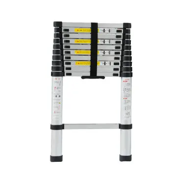 

2.9m Fire ladder retractable folding aluminum upright ladder, multi-purpose home/library/engineering ladder