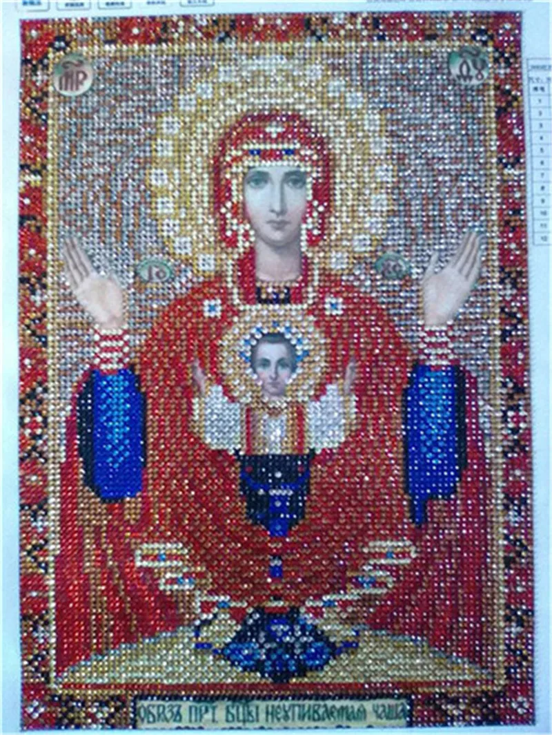 Новое поступление 5d diy алмазная живопись религиозная икона Алмазная вышивка мозаика Вышивка крестом картина из бисера для рождественского подарка
