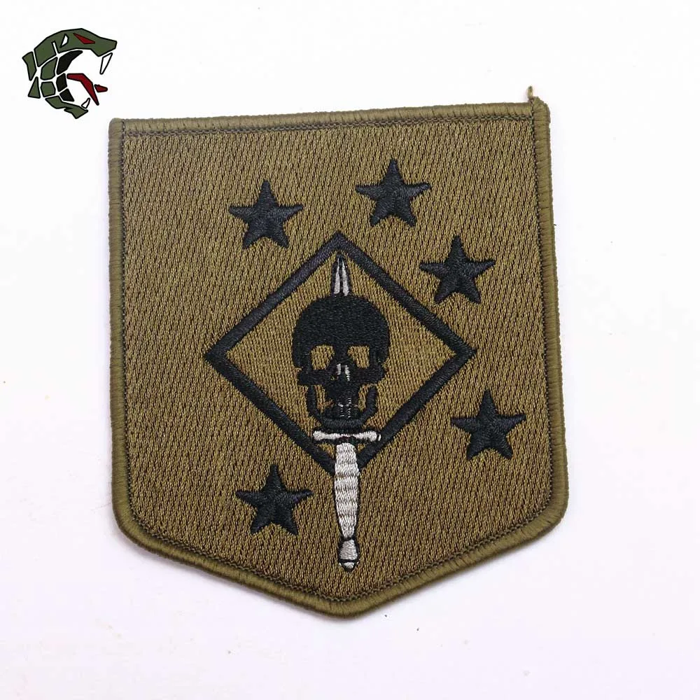 TSNK военные энтузиасты вышивка патч армейский Тактический Boost боевой знак "ODA/USMC/MARSOC" Armlet - Цвет: OD 1PC