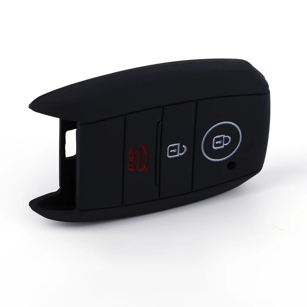 Cheap 3 Button Silicone Car Remote Key Fob Shell Cover Case For Kia Rio Ceed Soul Sportage Sorento Carens Picanto Skin Holder | Автомобили