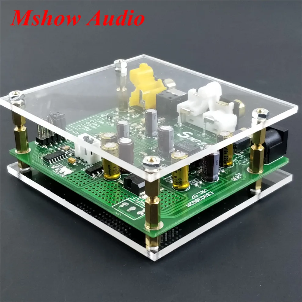 Новый ES9038 ES9038Q2M DAC декодер плата поддержка IIS DSD DOP 384 кГц Бесплатная