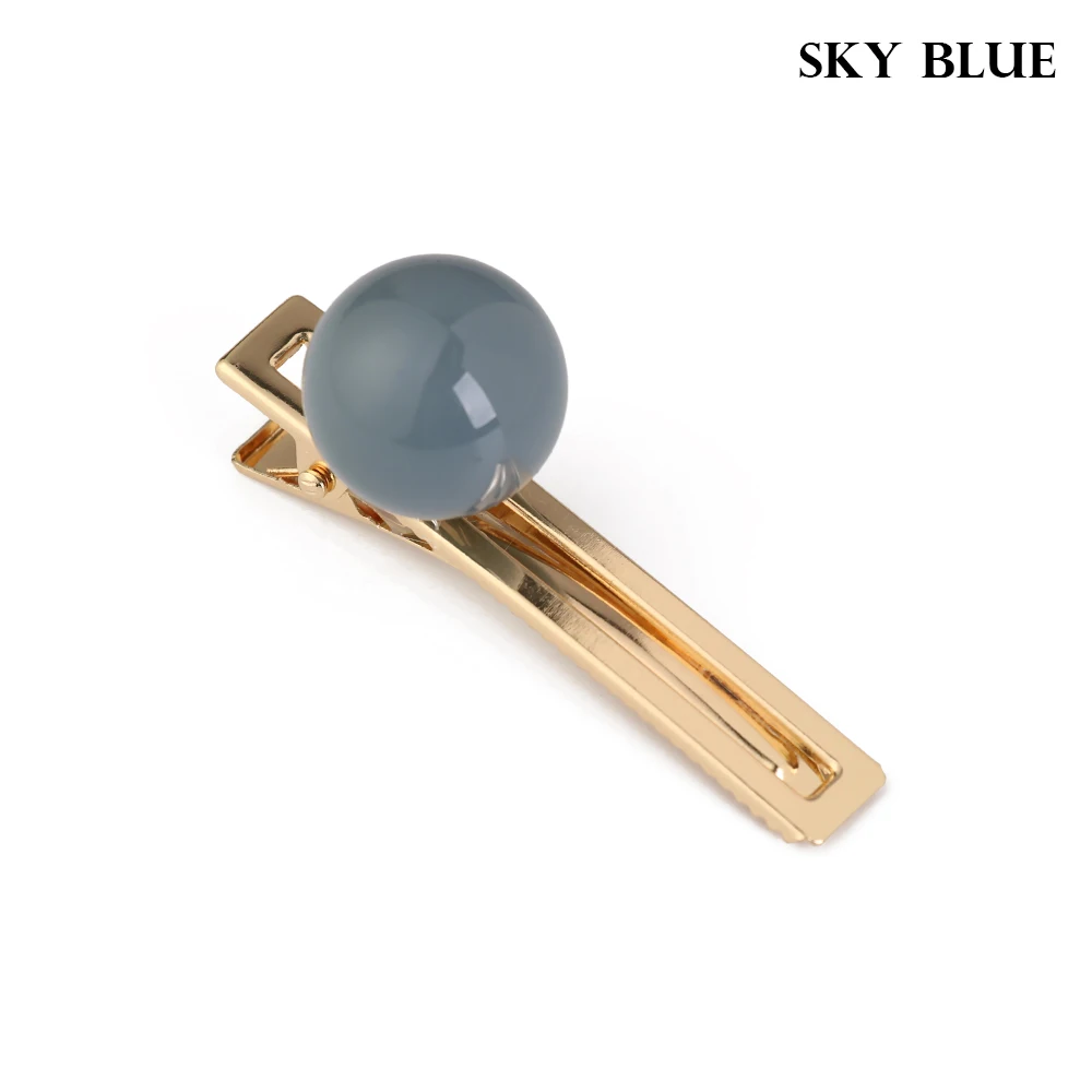 sky blue Корейские Овальные Заколки для волос розовые заколки для волос винтажные геометрические аксессуары для женщин шикарные заколки для волос - Цвет: sky blue